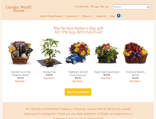 Tablet Screenshot of gardenworldflorist.com